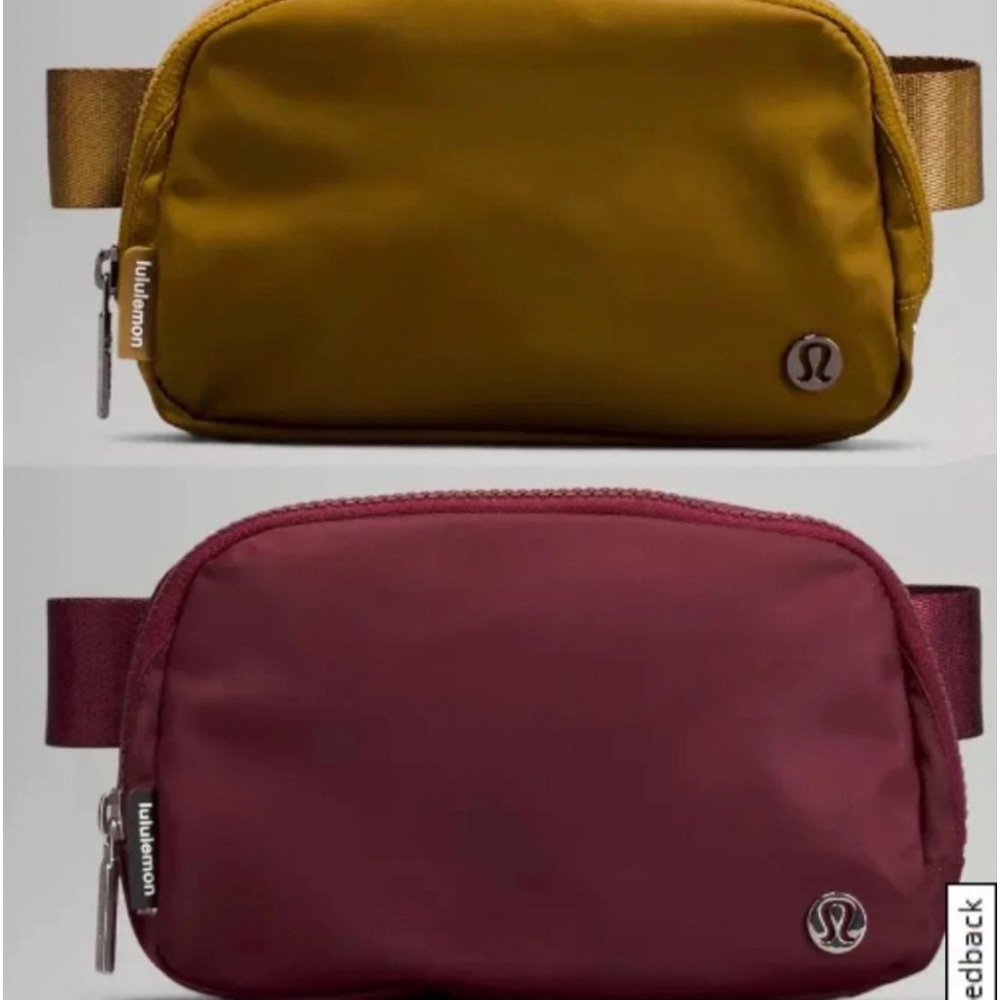 2 BNWT Lululemon Everywhere Belt Bags - BURNT CARAMEL & RED MERLOT